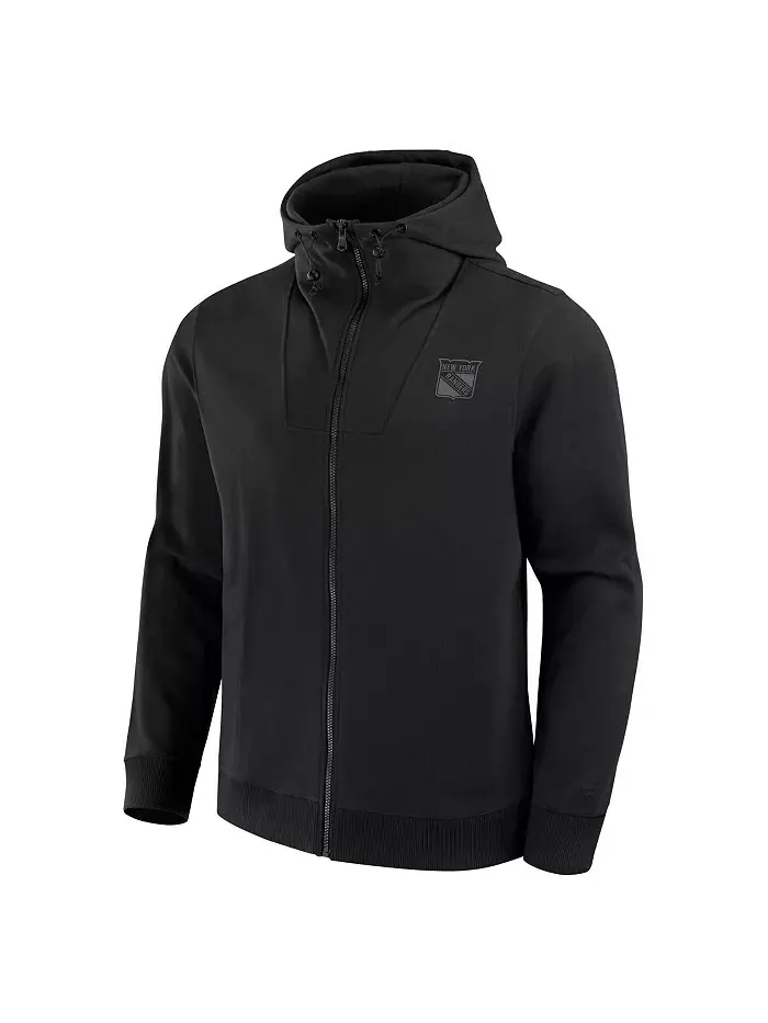 Мужская черная худи New York Rangers Elements Signature Tonal Primary на молнии Fanatics — изображение 3 из 3