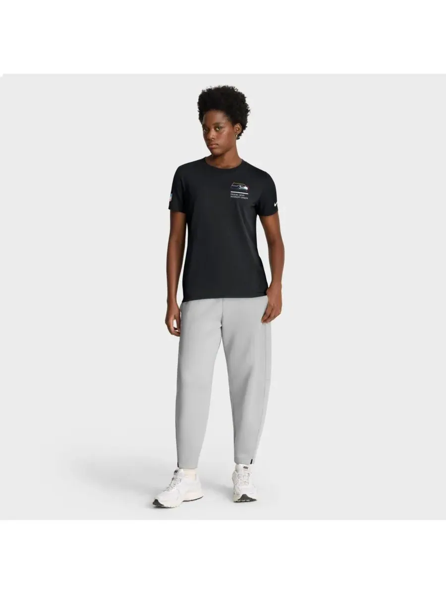 Nike Женская черная футболка Seattle Seahawks 2025 NFL Crucial Catch Tri-Blend Dri-FIT — изображение 3 из 5, черный