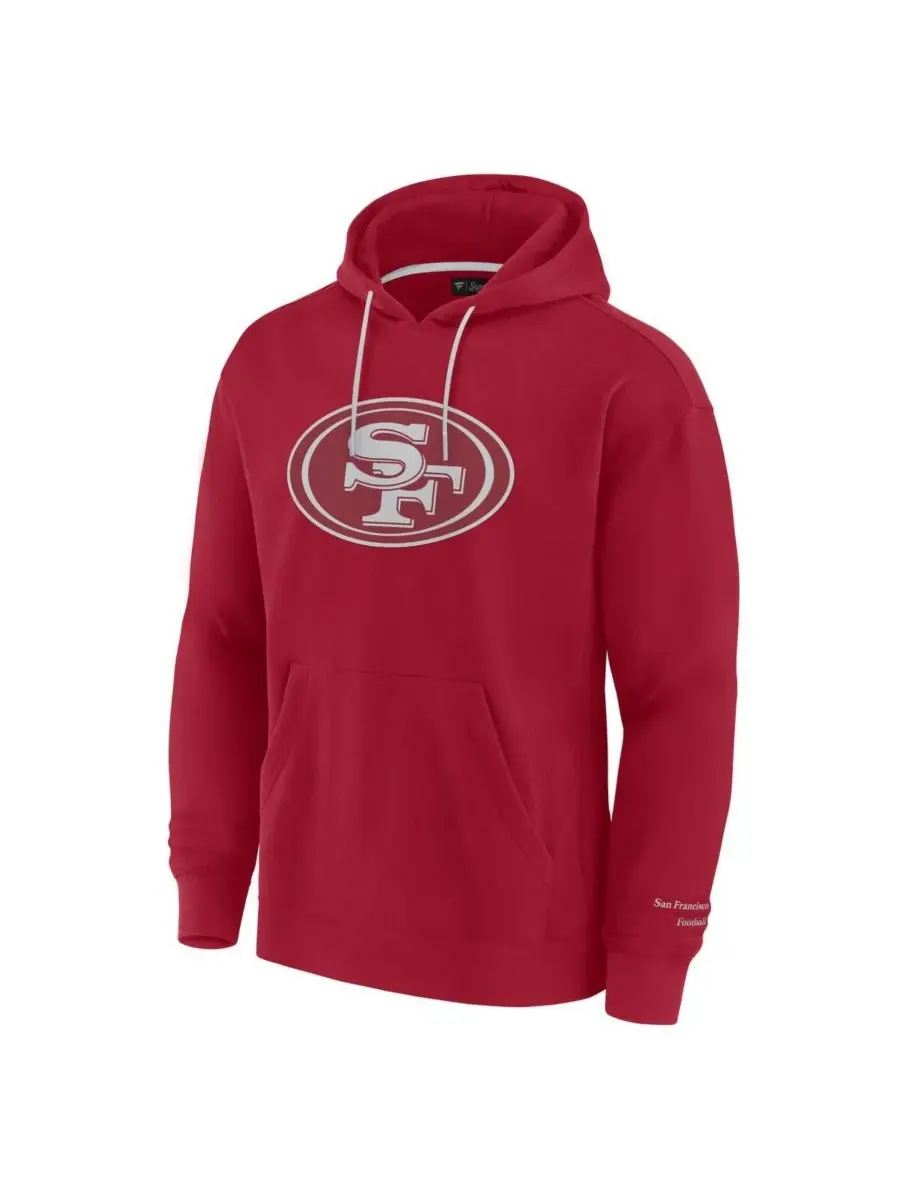 Мужская алая толстовка с капюшоном San Francisco 49ers Elements Pace Fanatics — изображение 2 из 3, алый