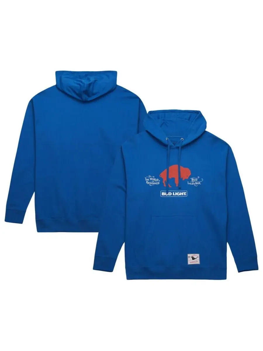 Мужская винтажная толстовка Royal Buffalo Bills NFL x Bud Light Mitchell & Ness — изображение 1 из 5, королевский