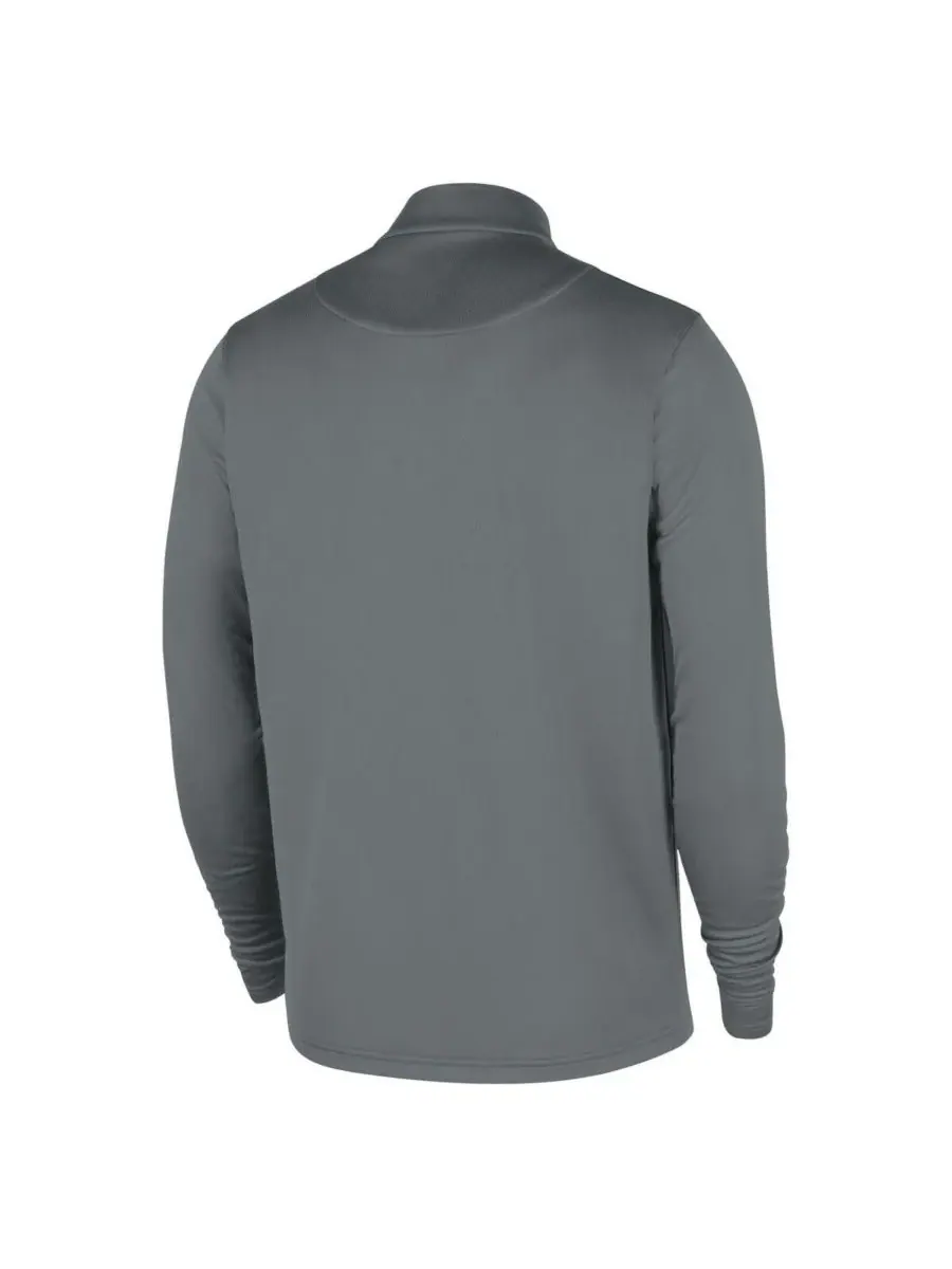 Nike Мужская серая толстовка Brooklyn Nets 2025/26 Authentic Coaches Quarter-Zip Dri-Fit — изображение 3 из 4, серый