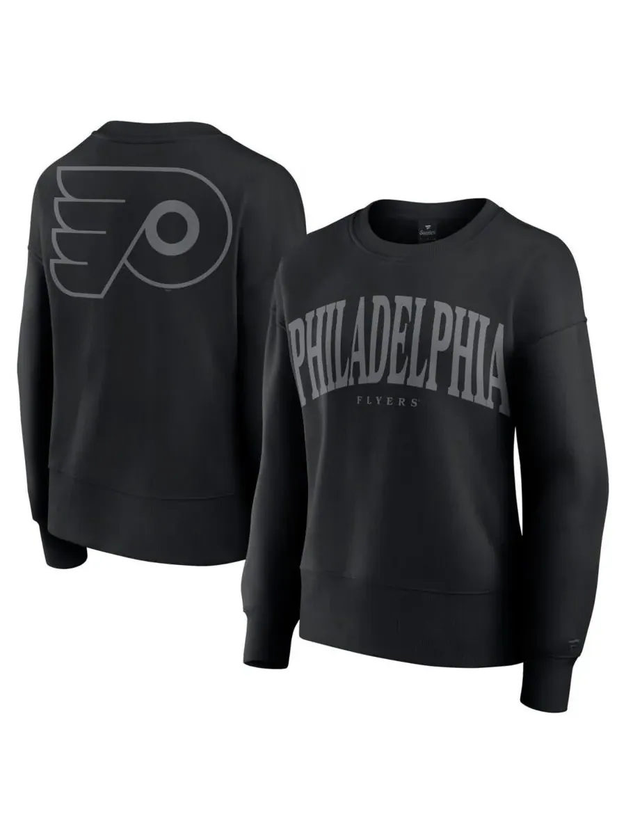 Fanatics Женская черная толстовка Philadelphia Flyers Elements Flow Pullover — изображение 1 из 3, черный