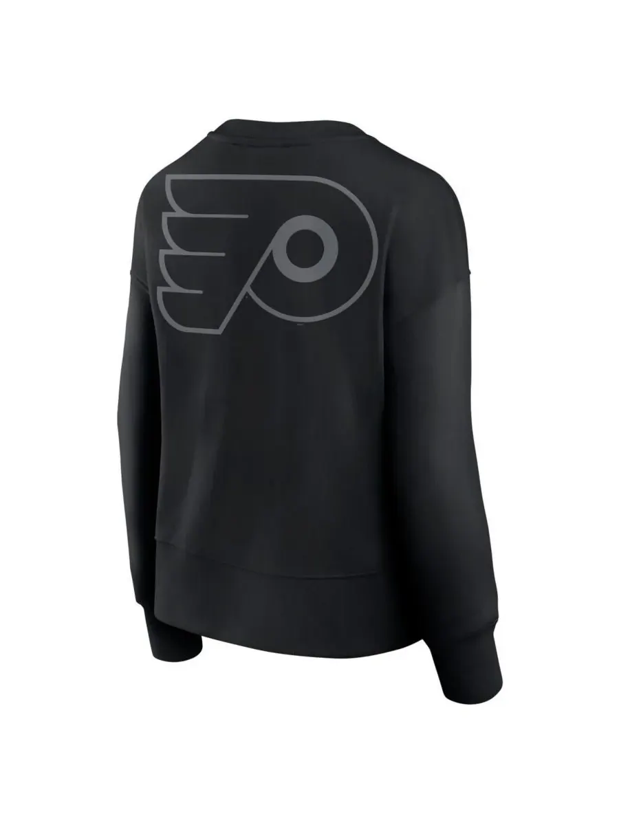 Fanatics Женская черная толстовка Philadelphia Flyers Elements Flow Pullover — изображение 2 из 3, черный