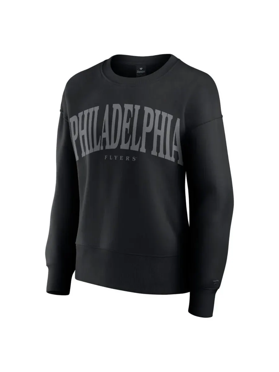 Fanatics Женская черная толстовка Philadelphia Flyers Elements Flow Pullover — изображение 3 из 3, черный