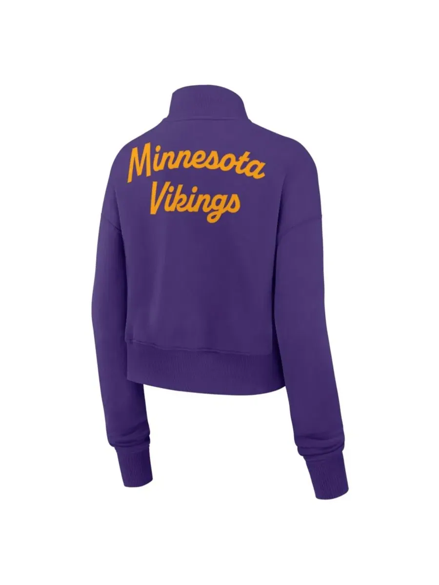 Женский свитшот с четверть-застежкой Phoenix Fleece Nike — изображение 4 из 4, фиолетовый