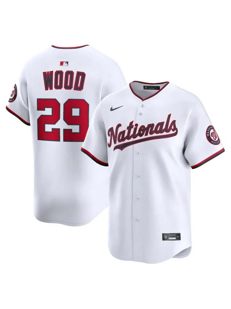 Мужская футболка-джерси Nike MLB Home Limited с длинным рукавом — изображение 1 из 3, белый