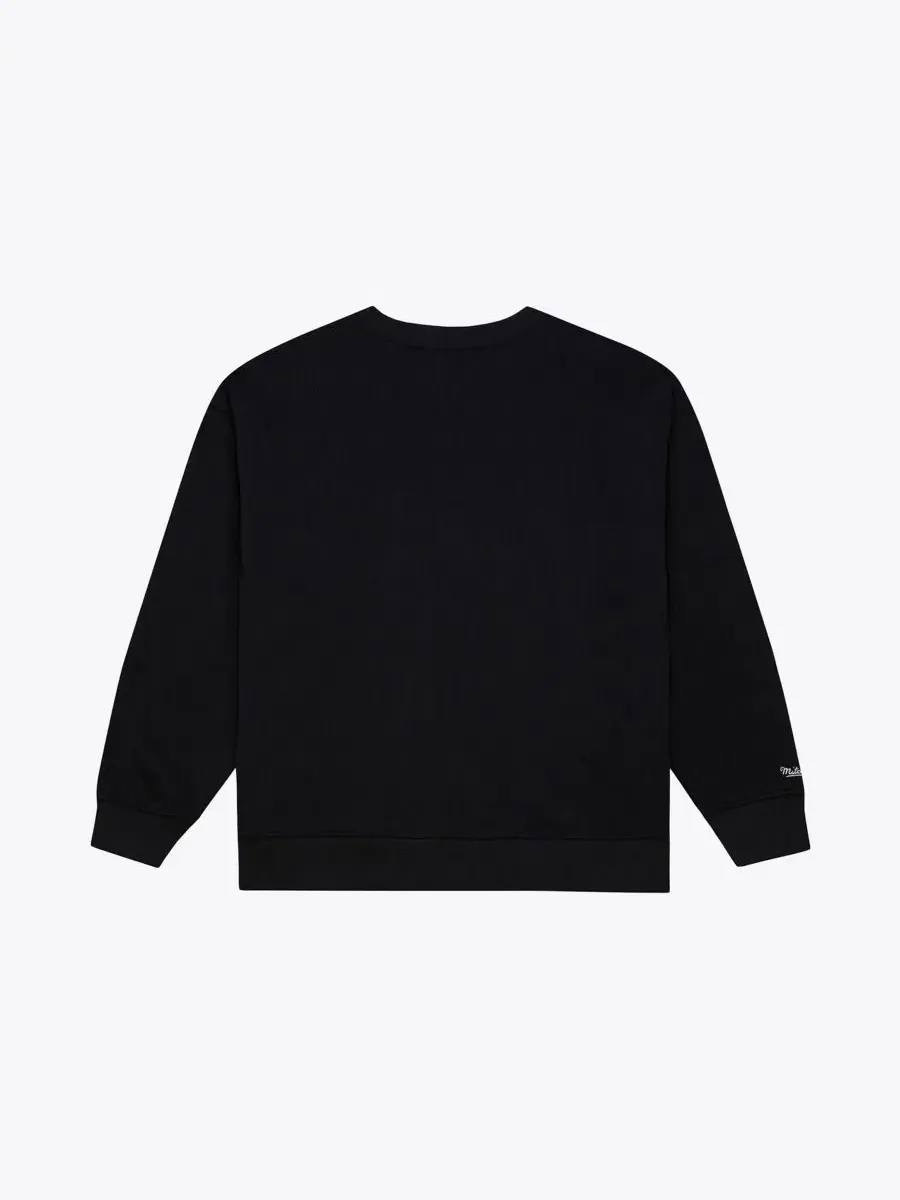 Легкий свитшот с вышивкой Hardwood Classics Script Mitchell & Ness — изображение 4 из 4, черный
