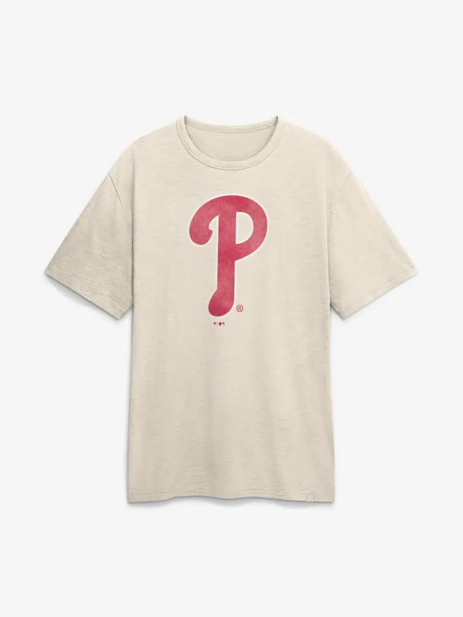 Футболка мужская с принтом Philadelphia Phillies Fanatics — изображение 1 из 2, бежевый