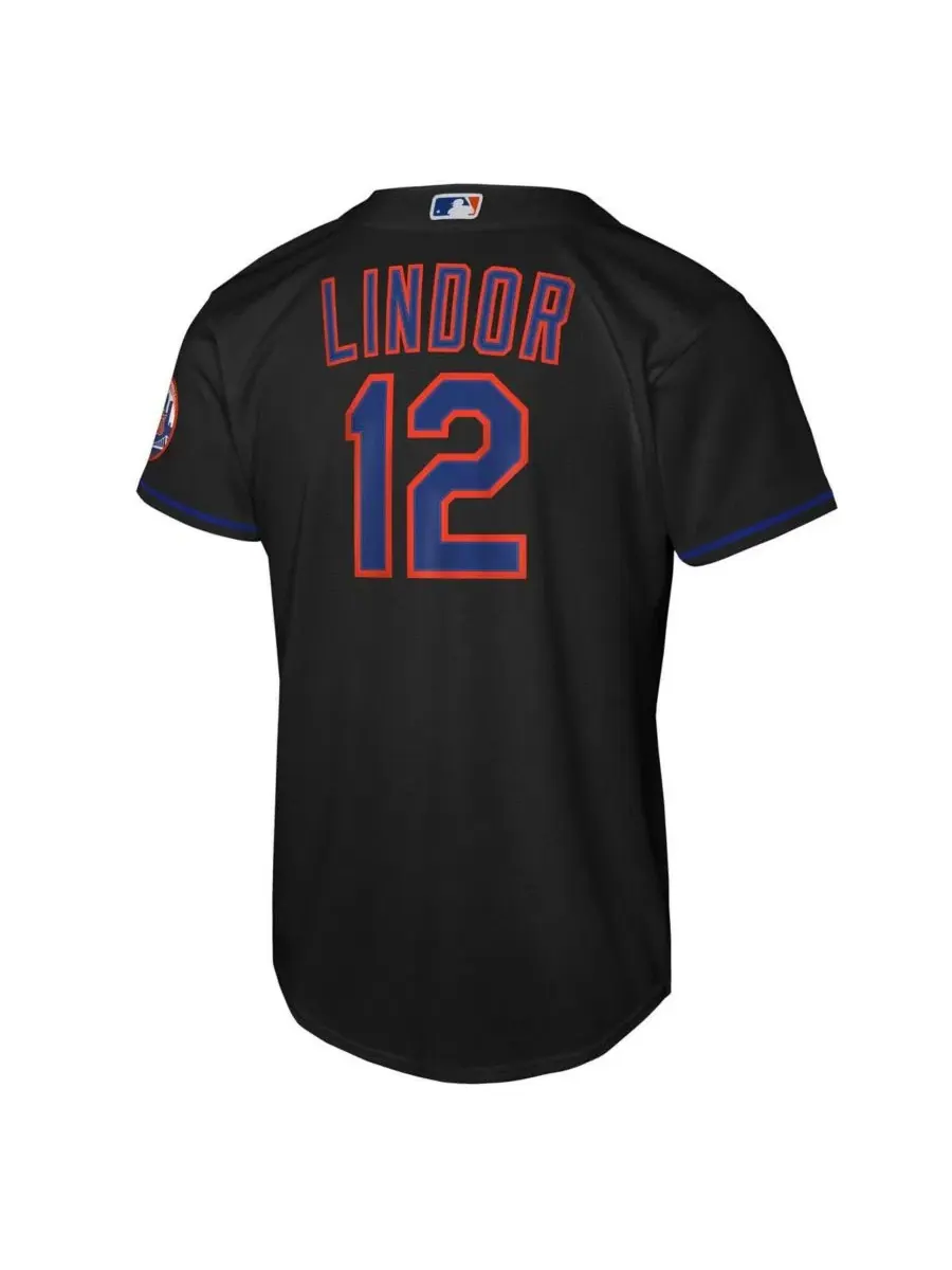 Детская футболка с принтом Francisco Lindor Nike — изображение 2 из 3, черный