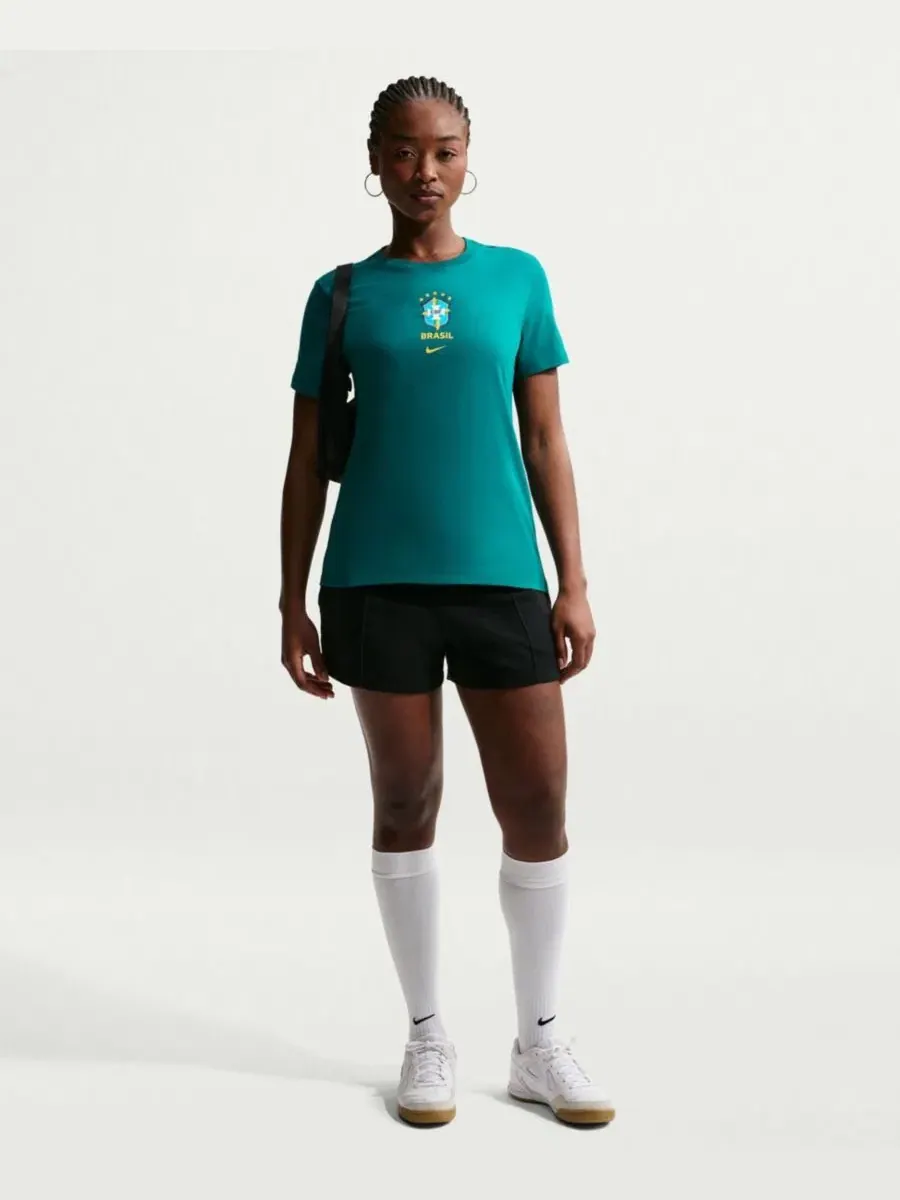 Футболка с принтом Crest Nike — изображение 1 из 5, зеленый