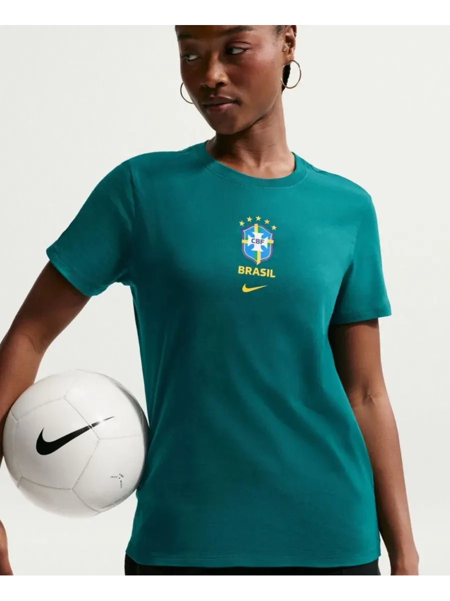 Футболка с принтом Crest Nike — изображение 3 из 5, зеленый