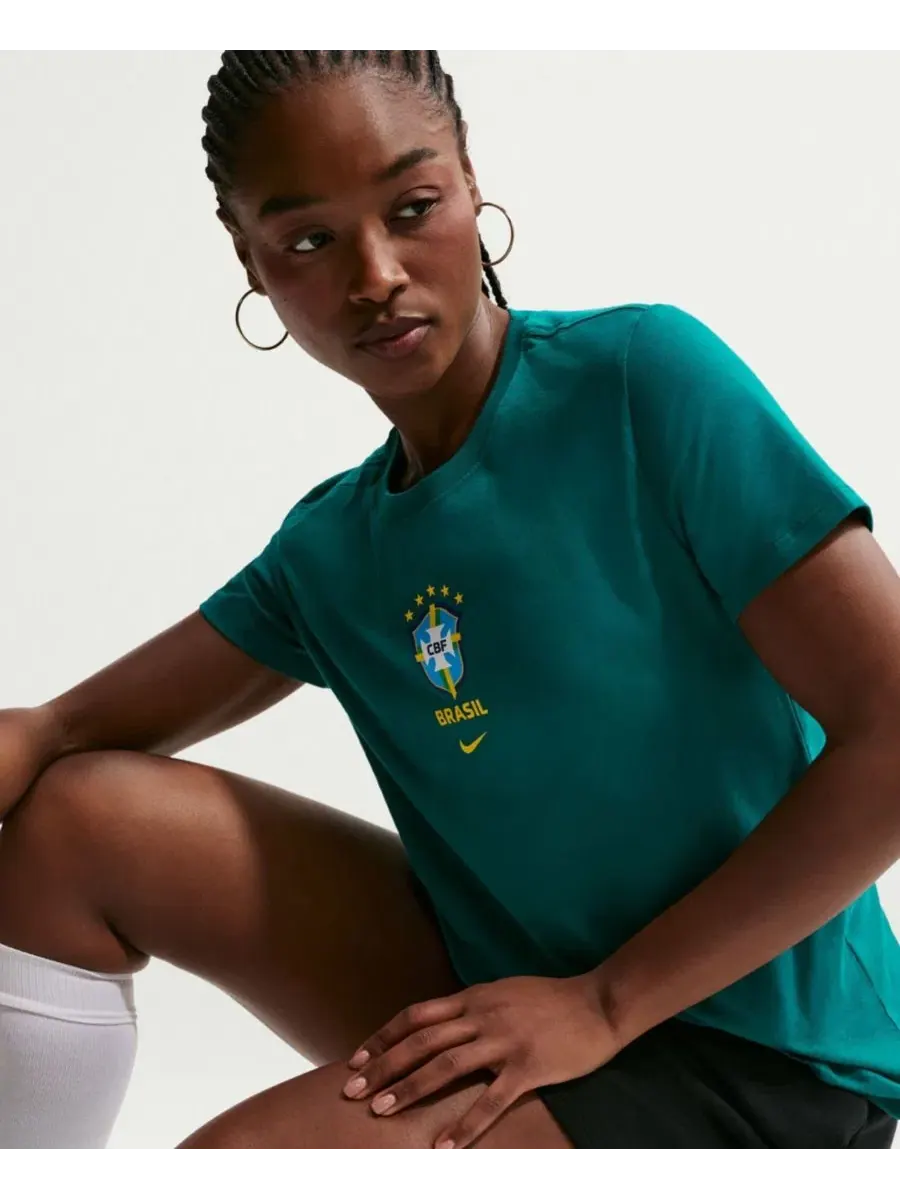 Футболка с принтом Crest Nike — изображение 5 из 5, зеленый