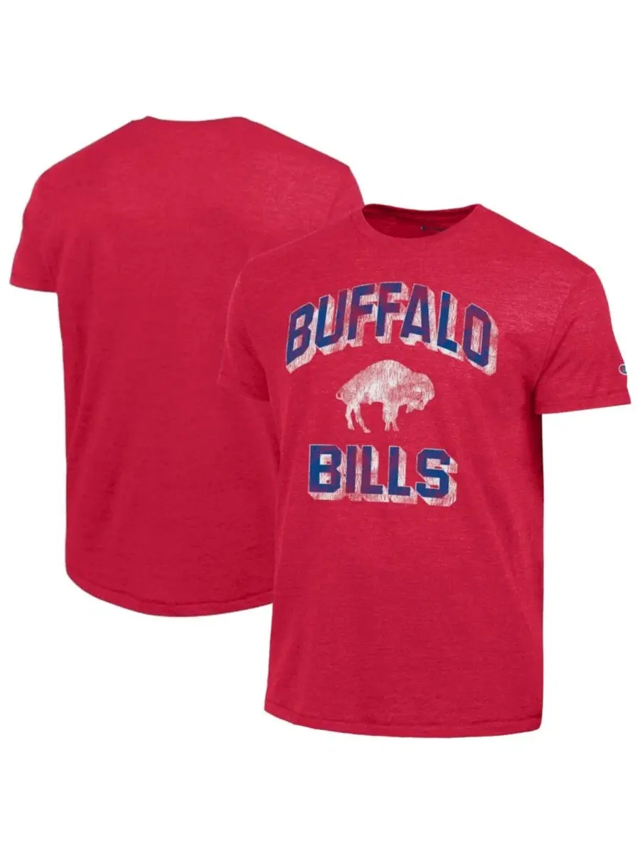 Футболка с принтом Buffalo Bills Ultimate Tri-Blend Champion — изображение 1 из 3, красный