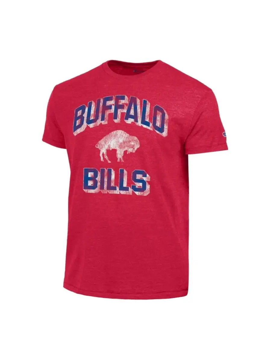 Футболка с принтом Buffalo Bills Ultimate Tri-Blend Champion — изображение 2 из 3, красный