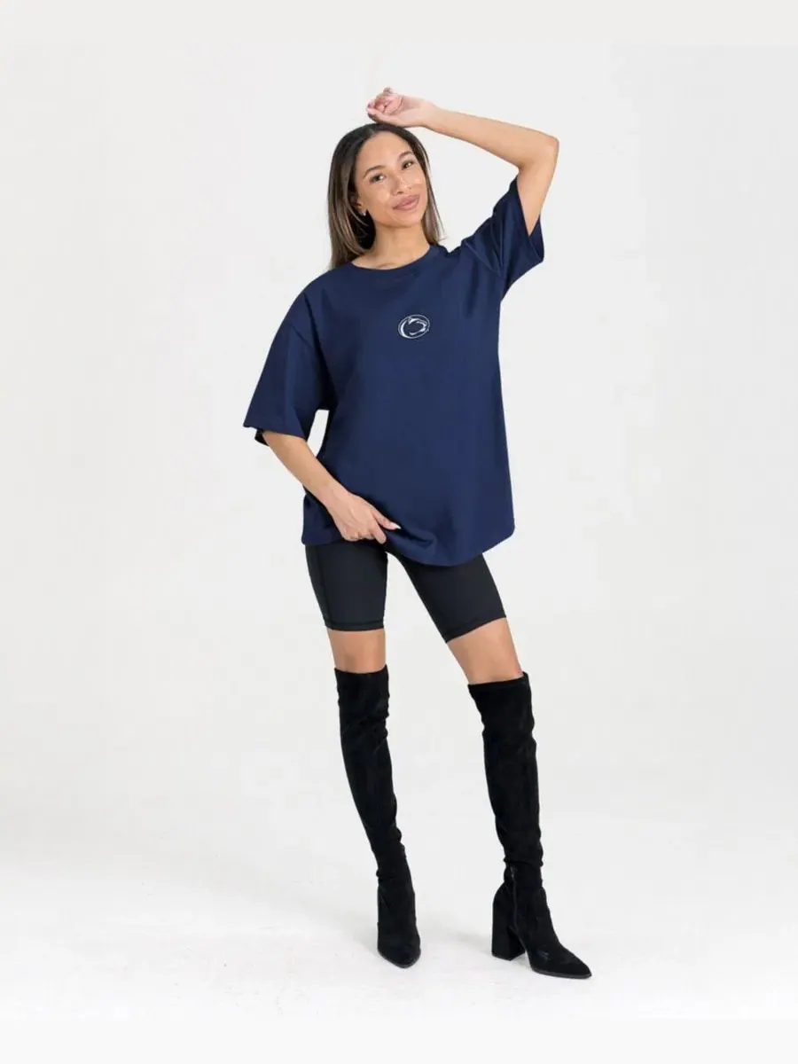 Футболка с длинным рукавом, с вышивкой, Penn State Nittany Lions Back at Ya Gameday Couture — изображение 3 из 5, темно-синий