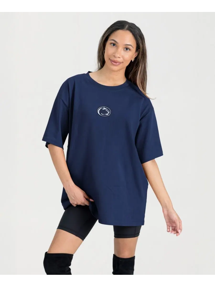 Футболка с длинным рукавом, с вышивкой, Penn State Nittany Lions Back at Ya Gameday Couture — изображение 5 из 5, темно-синий