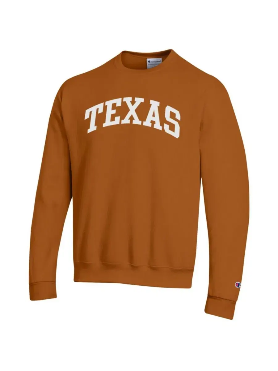 Толстовка Champion Basic Arch Fleece Pullover с принтом, Texas Longhorns — изображение 2 из 3, оранжевый