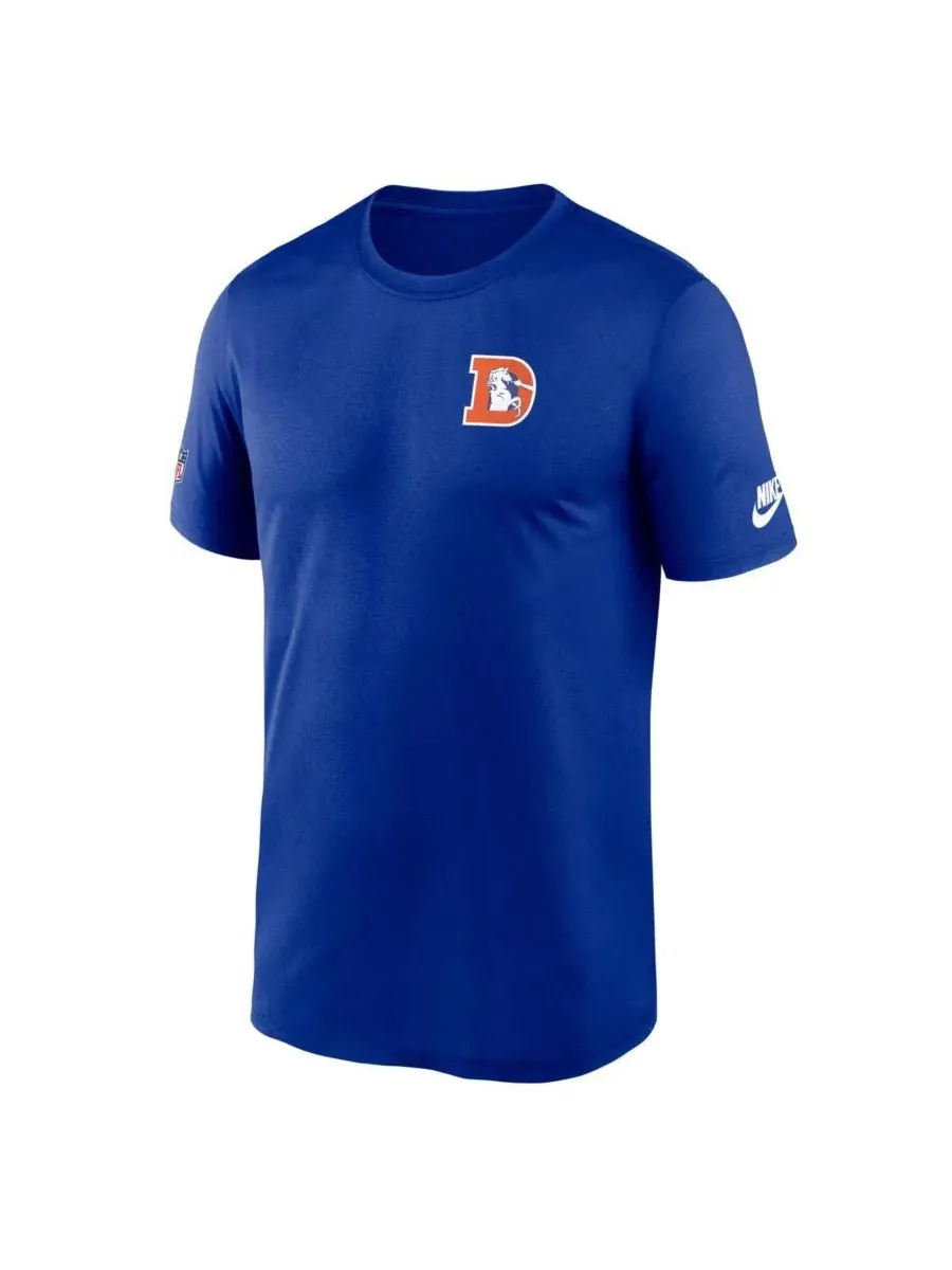 Футболка Nike с длинным рукавом, Dri-FIT, Denver Broncos — изображение 2 из 3, королевский