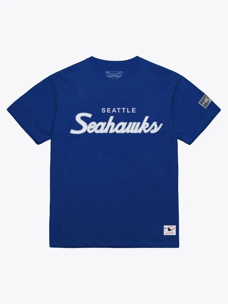 Футболка с принтом Head Coach Classic Mitchell & Ness — изображение 1 из 2, королевский