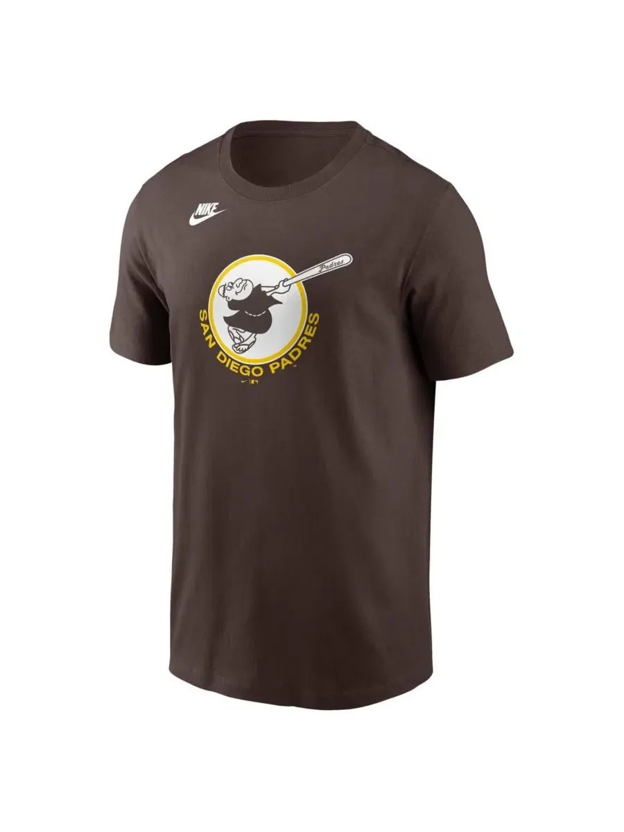 Футболка с принтом Cooperstown Collection Nike — изображение 2 из 3, коричневый