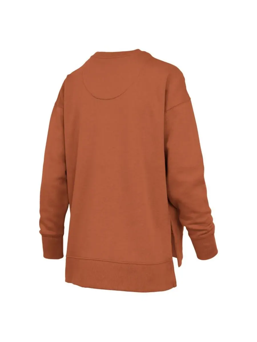Pressbox Женская толстовка Texas Longhorns Bonanza Chenille Harper Script ярко-оранжевого цвета — изображение 3 из 3