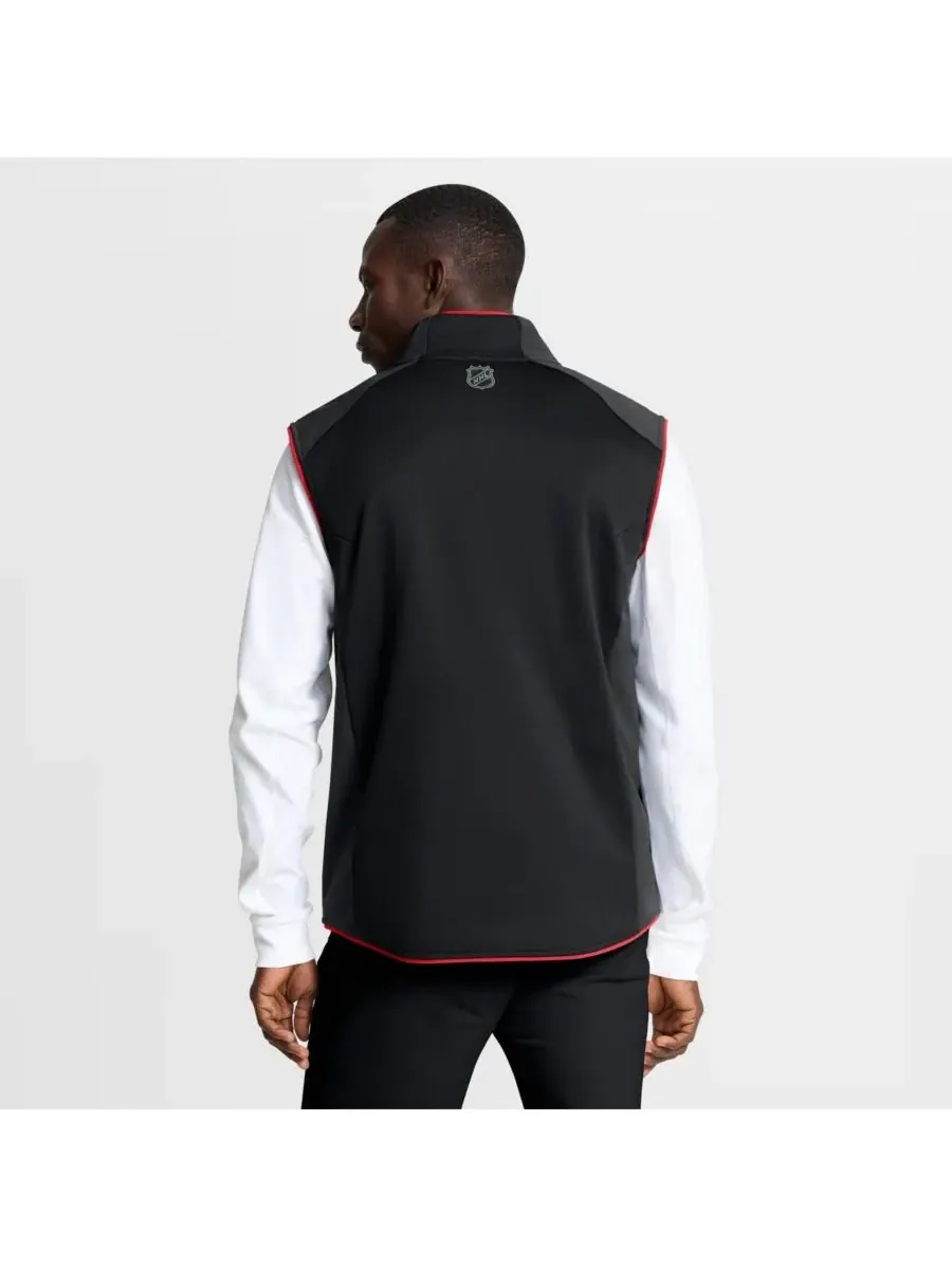 Fanatics Мужской черный жилет на молнии с символикой New Jersey Devils Authentic Pro Rink — изображение 2 из 5