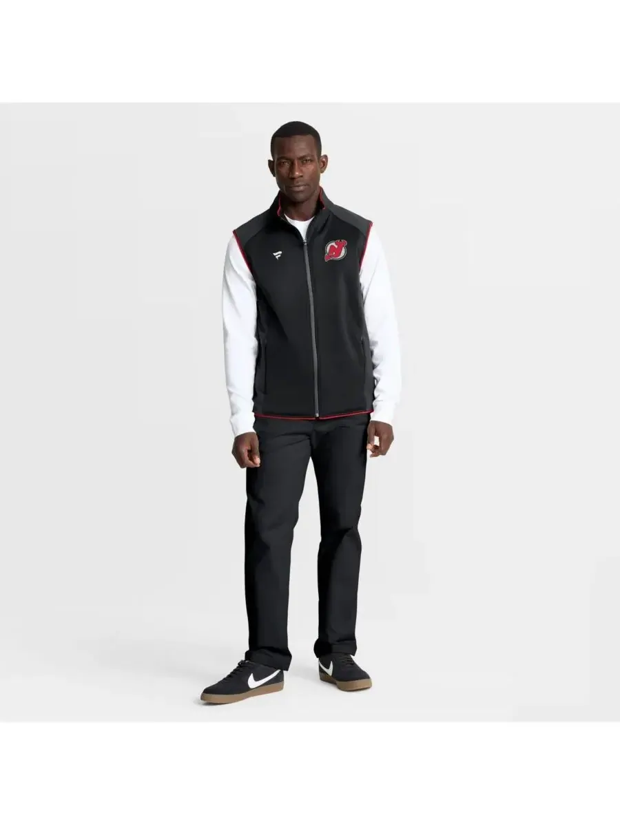 Fanatics Мужской черный жилет на молнии с символикой New Jersey Devils Authentic Pro Rink — изображение 3 из 5
