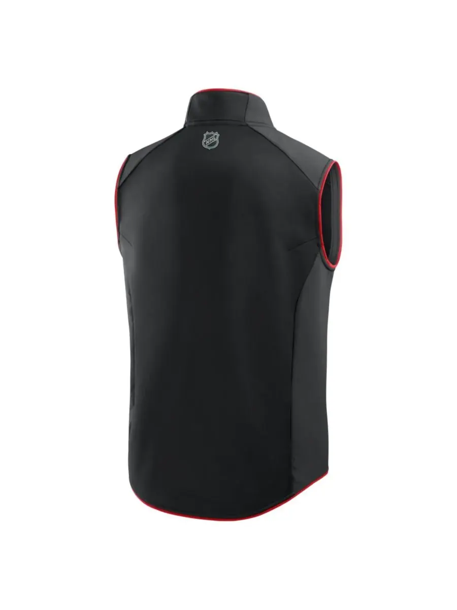 Fanatics Мужской черный жилет на молнии с символикой New Jersey Devils Authentic Pro Rink — изображение 5 из 5