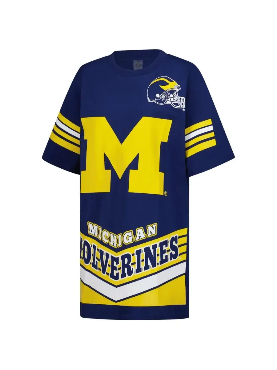 Gameday Couture Женская мини-футболка темно-синего цвета с надписью "Michigan Wolverines Perfect — изображение 3 из 3