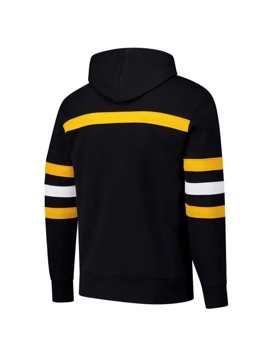 Mitchell & Ness Мужская черная толстовка с капюшоном с надписью «Главный тренер команды Питтсбург — изображение 3 из 3