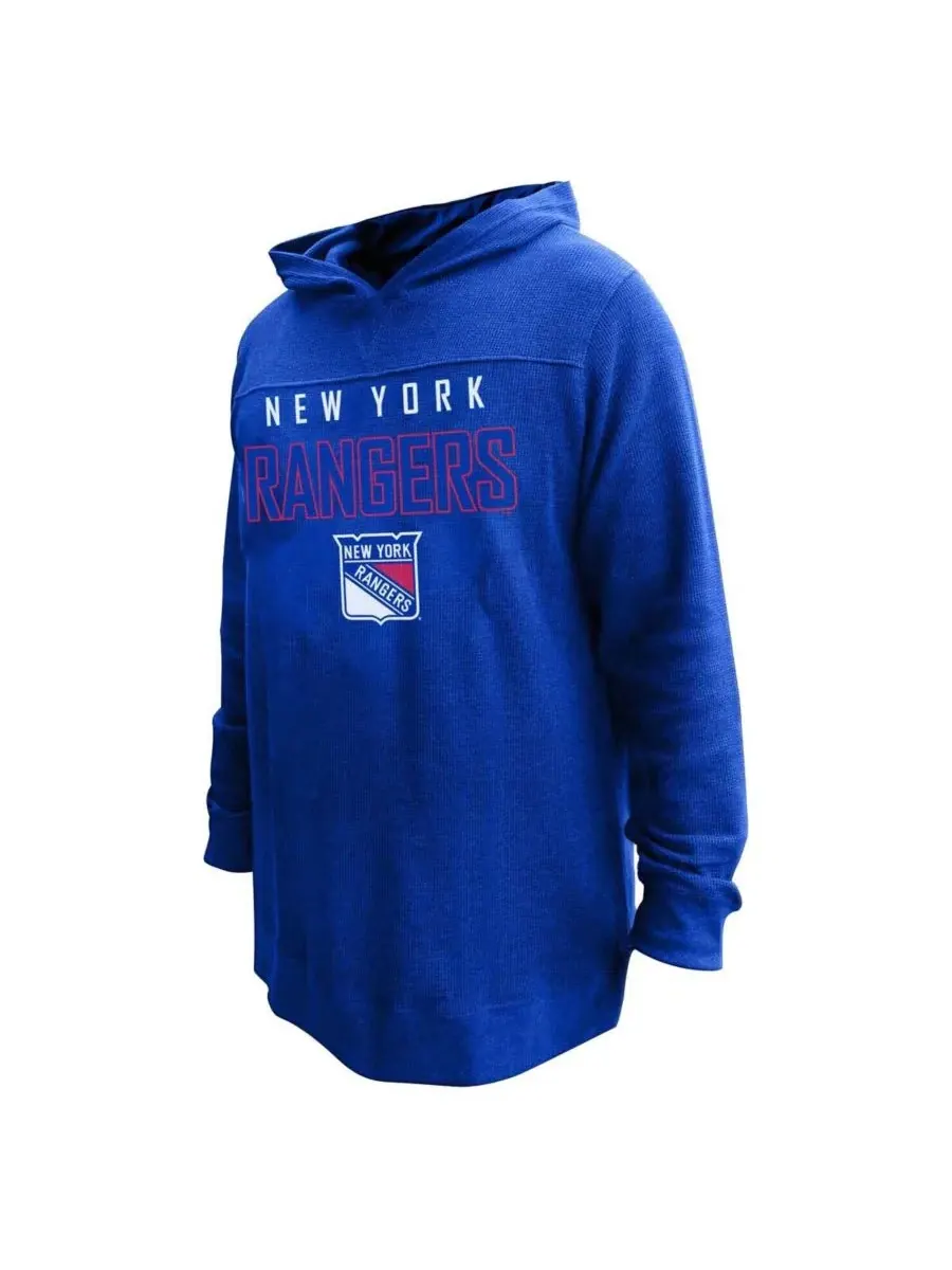 Profile Женская толстовка с капюшоном Mika Zibanejad Blue New York Rangers Plus Size Name Number — изображение 3 из 3, синий