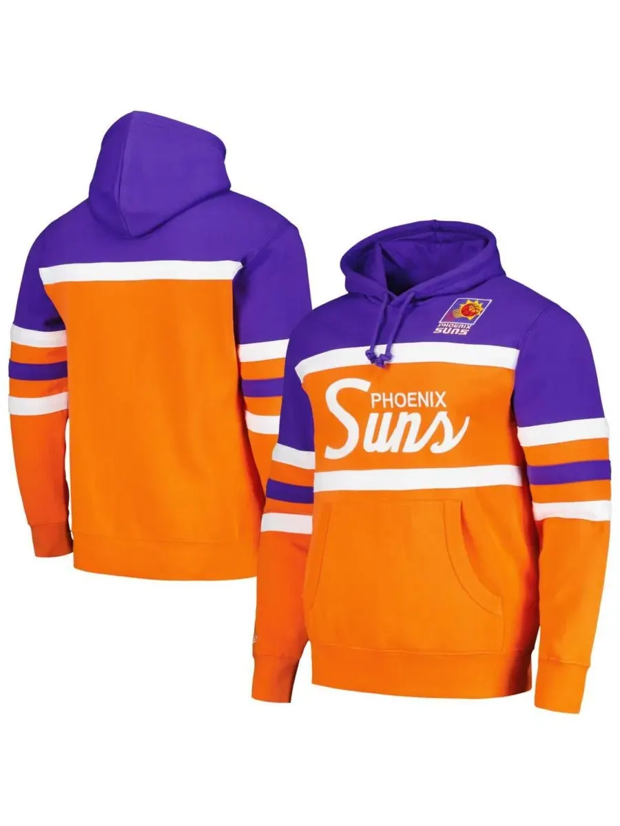 Mitchell & Ness Мужская оранжево-фиолетовая толстовка с капюшоном Phoenix Suns Head Coach — изображение 1 из 3