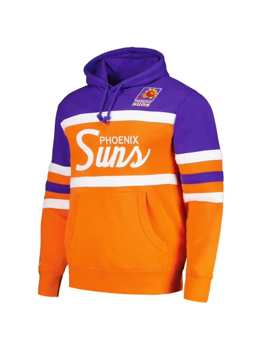 Mitchell & Ness Мужская оранжево-фиолетовая толстовка с капюшоном Phoenix Suns Head Coach — изображение 2 из 3
