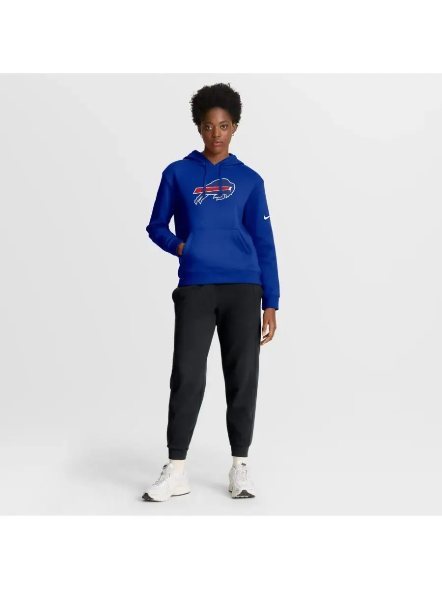 Женская флисовая толстовка с капюшоном Royal Buffalo Bills Club Nike — изображение 3 из 3, королевский
