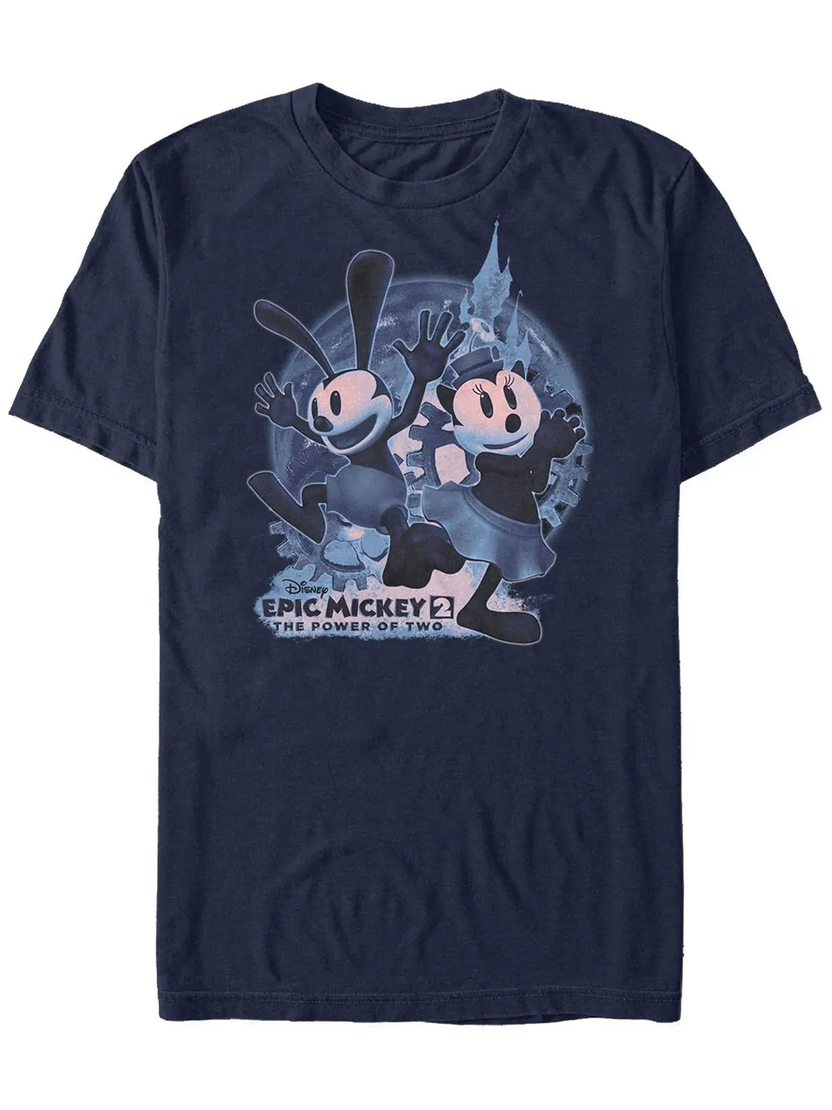 Мужская футболка с коротким рукавом epic mickey oswald and ortensia moon Fifth Sun — изображение 1 из 1, темно-синий