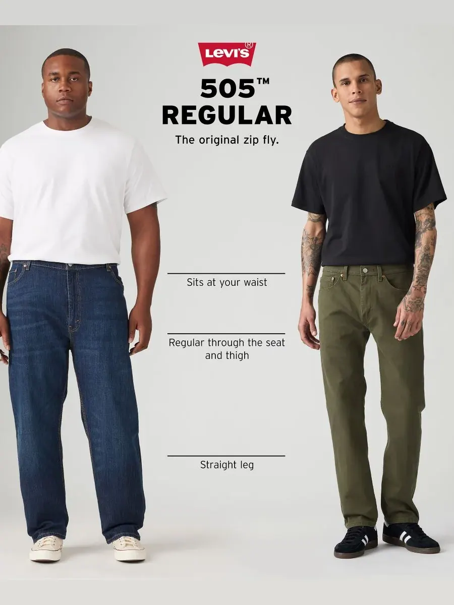 Мужские джинсы 505 стандартного кроя, легкий деним, эластичный Levi's, Best Season Ltwt — изображение 6 из 6