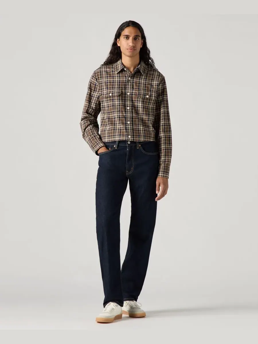 Мужские джинсы 505 стандартного кроя, легкий деним, эластичный Levi's, Just A Rinse Ltwt — изображение 1 из 5
