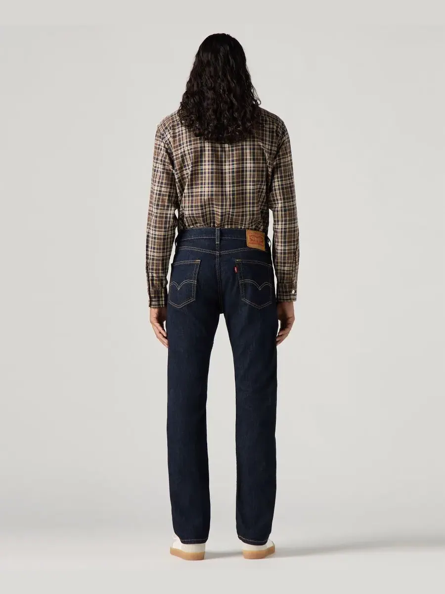 Мужские джинсы 505 стандартного кроя, легкий деним, эластичный Levi's, Just A Rinse Ltwt — изображение 3 из 5