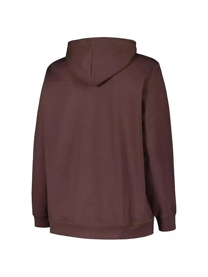 Женская толстовка с капюшоном коричневого цвета Cleveland Browns Kennedy Plus Size Profile — изображение 3 из 3