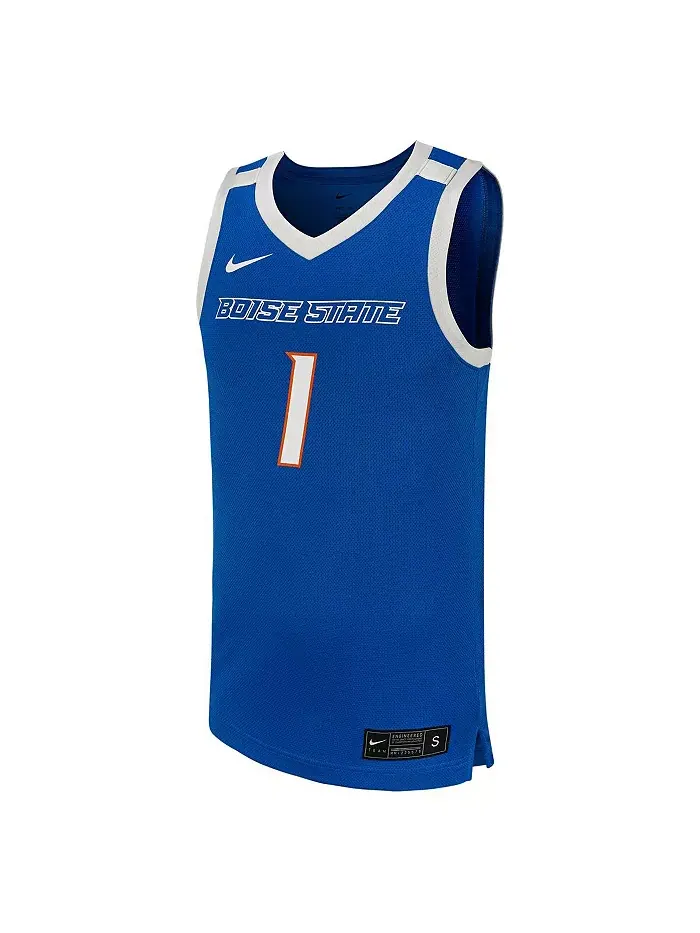 Мужская баскетбольная майка-реплика №1 Royal Boise State Broncos Nike — изображение 2 из 3