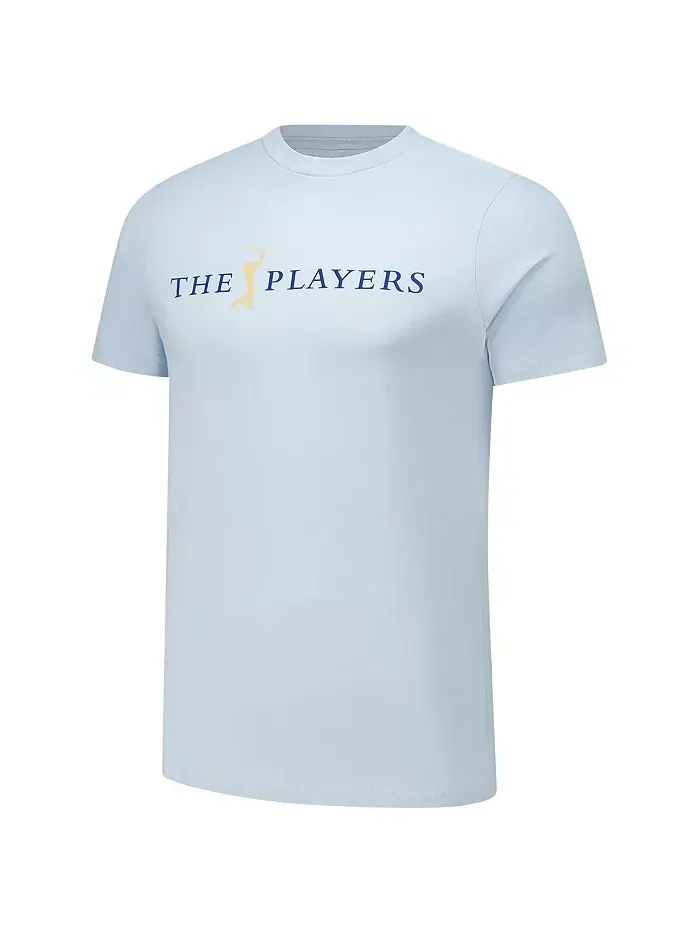 Мужская и женская футболка THE PLAYERS с контуром Флориды в светло-голубом цвете Flomotion — изображение 3 из 3