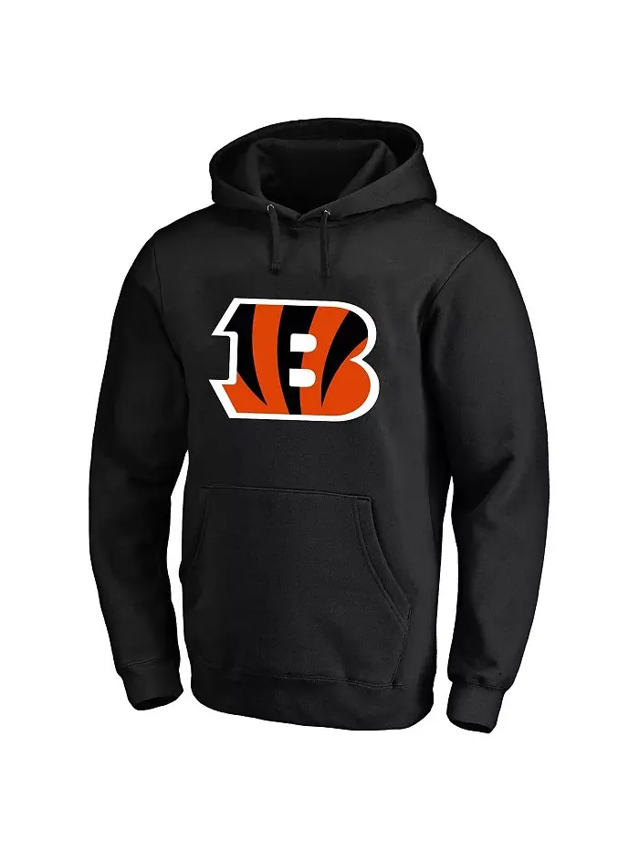 Мужская толстовка с капюшоном Joe Burrow черного цвета Cincinnati Bengals большого и высокого — изображение 3 из 3