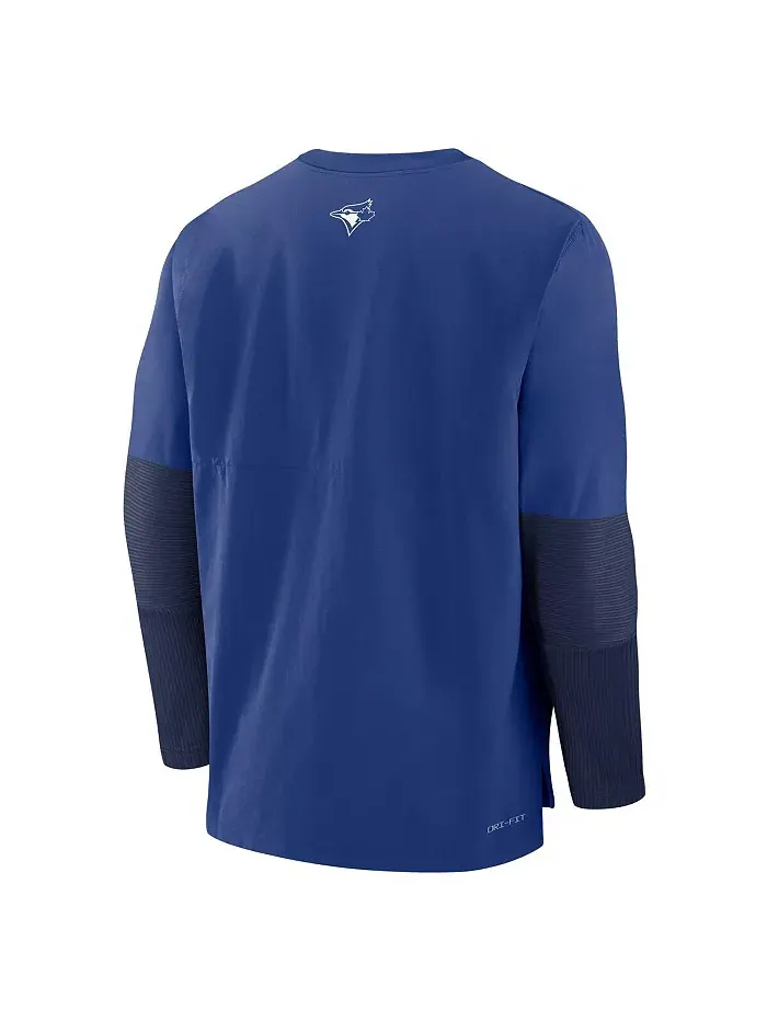Мужская легкая трикотажная толстовка с капюшоном Authentic Collection Toronto Blue Jays в цвете — изображение 2 из 3