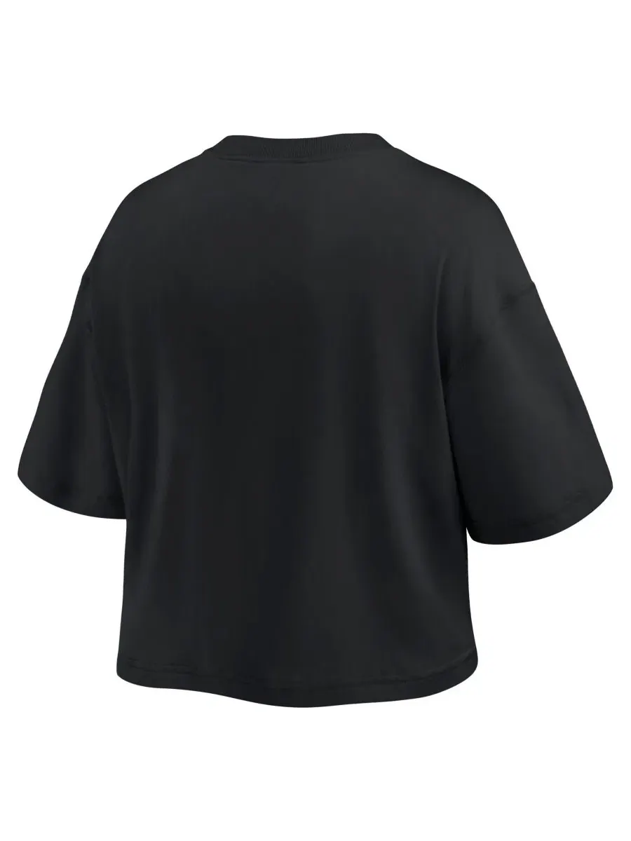 Футболка женская с принтом Americana Cropped Top Fanatics — изображение 3 из 3, черный