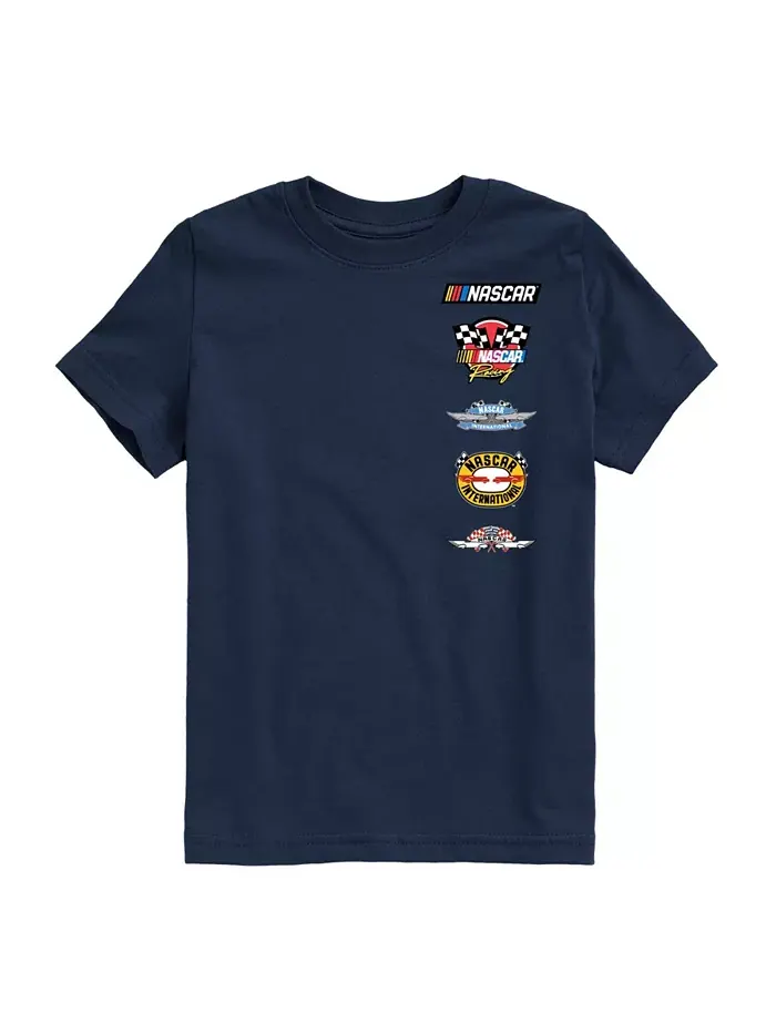 Футболка с принтом "Racing Logos" для мальчиков старшего возраста NASCAR — изображение 1 из 3
