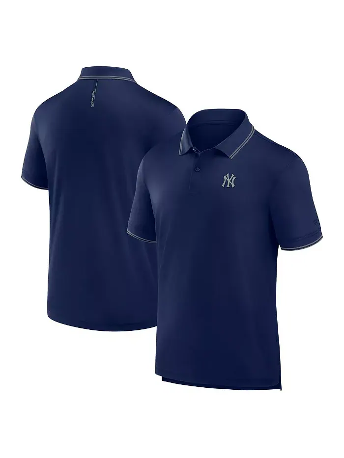 Мужская поло New York Yankees Front Office Move Mono Pique в синем цвете Fanatics — изображение 1 из 3