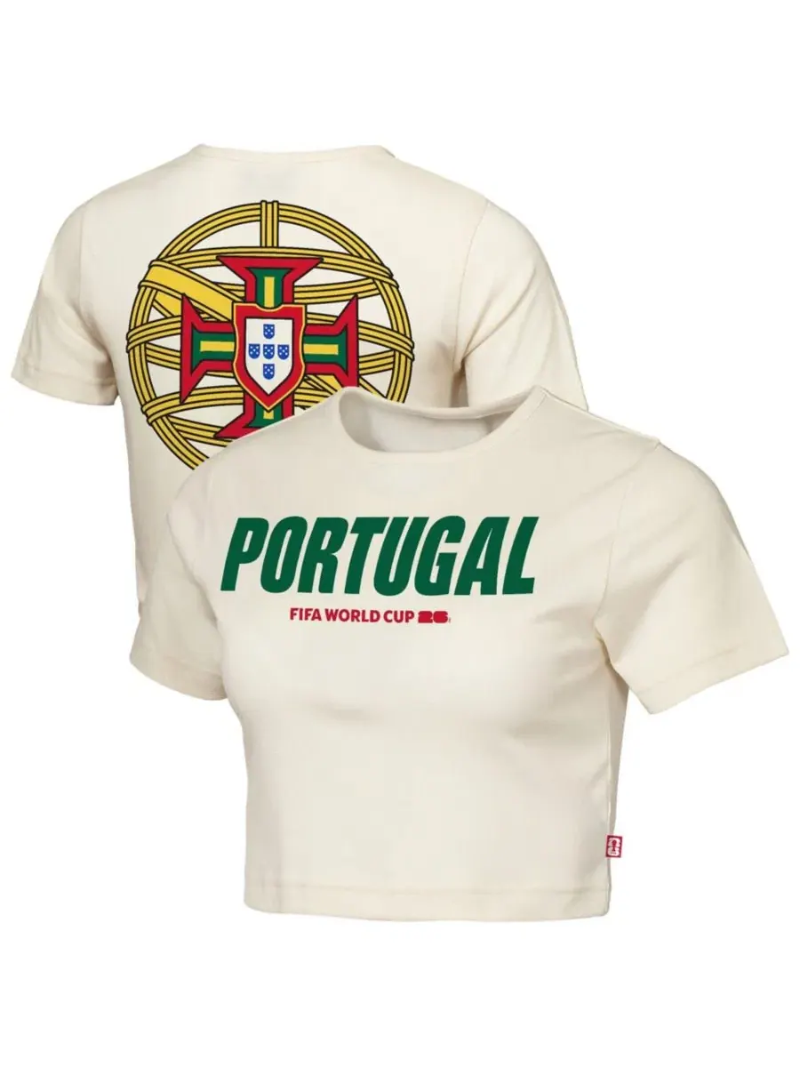 Футболка-кроп с принтом Elote Squad Portugal FIFA World Cup 2026 Outerstuff