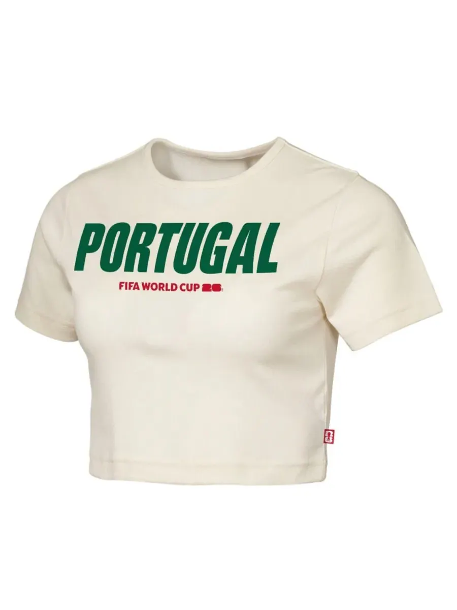 Футболка-кроп с принтом Elote Squad Portugal FIFA World Cup 2026 Outerstuff — изображение 2 из 3, прозрачный