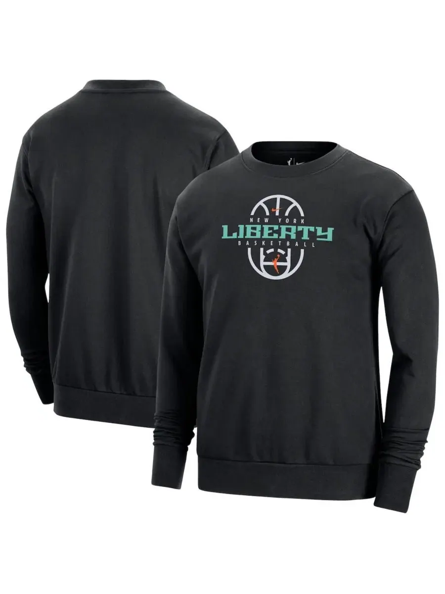 Свитшот Dri-FIT с принтом New York Liberty Nike — изображение 1 из 3, черный