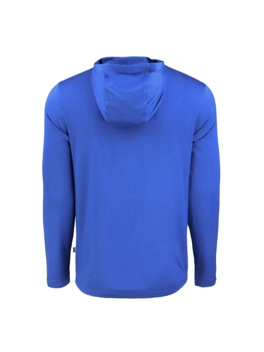 Лонгслив-худи с капюшоном Royal Atlanta Braves Coastline Epic Comfort Eco Cutter & Buck — изображение 3 из 3, королевский